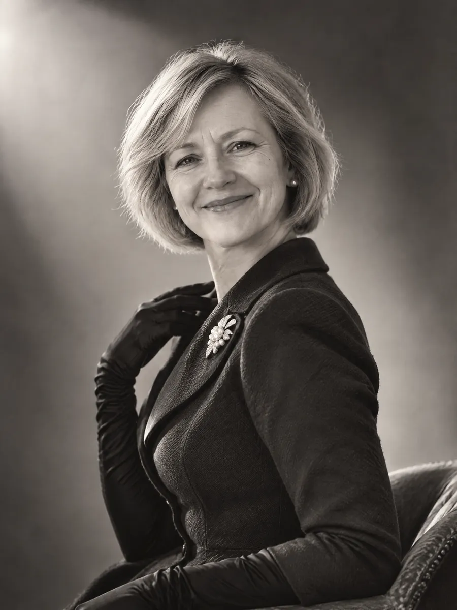 Własna sesja: Gwiazda kina lat 50. — zdjęcie zrobione ze zwykłego zdjęcia z telefonu