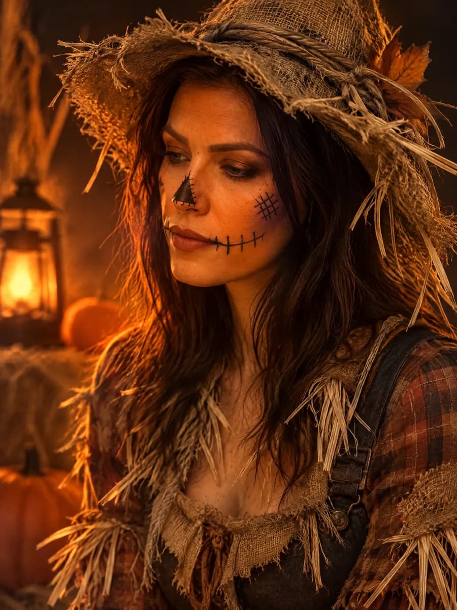 Sesja halloweenowa — zdjęcie zrobione ze zwykłego zdjęcia z telefonu