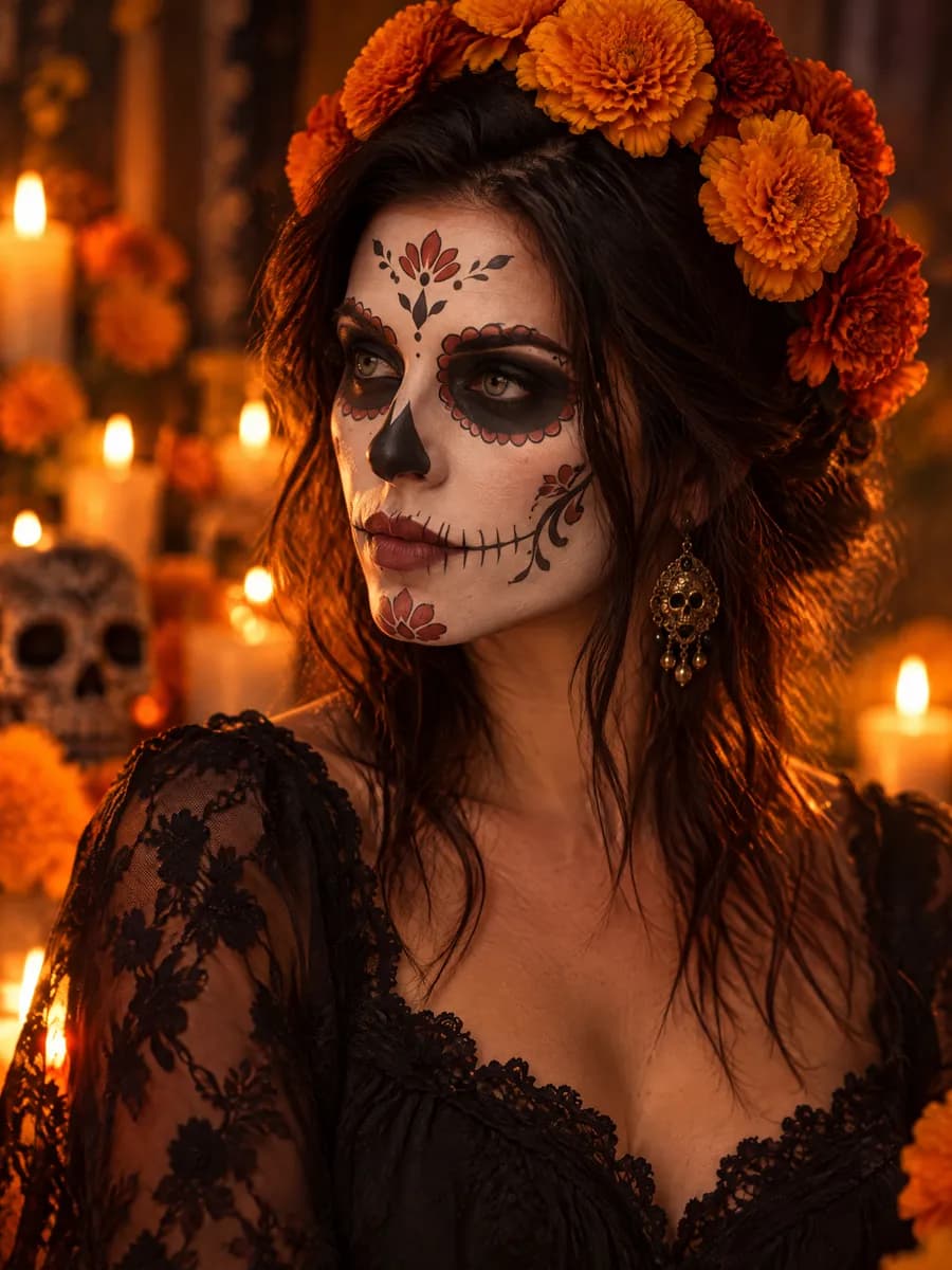 Sesja halloweenowa — zdjęcie zrobione ze zwykłego zdjęcia z telefonu