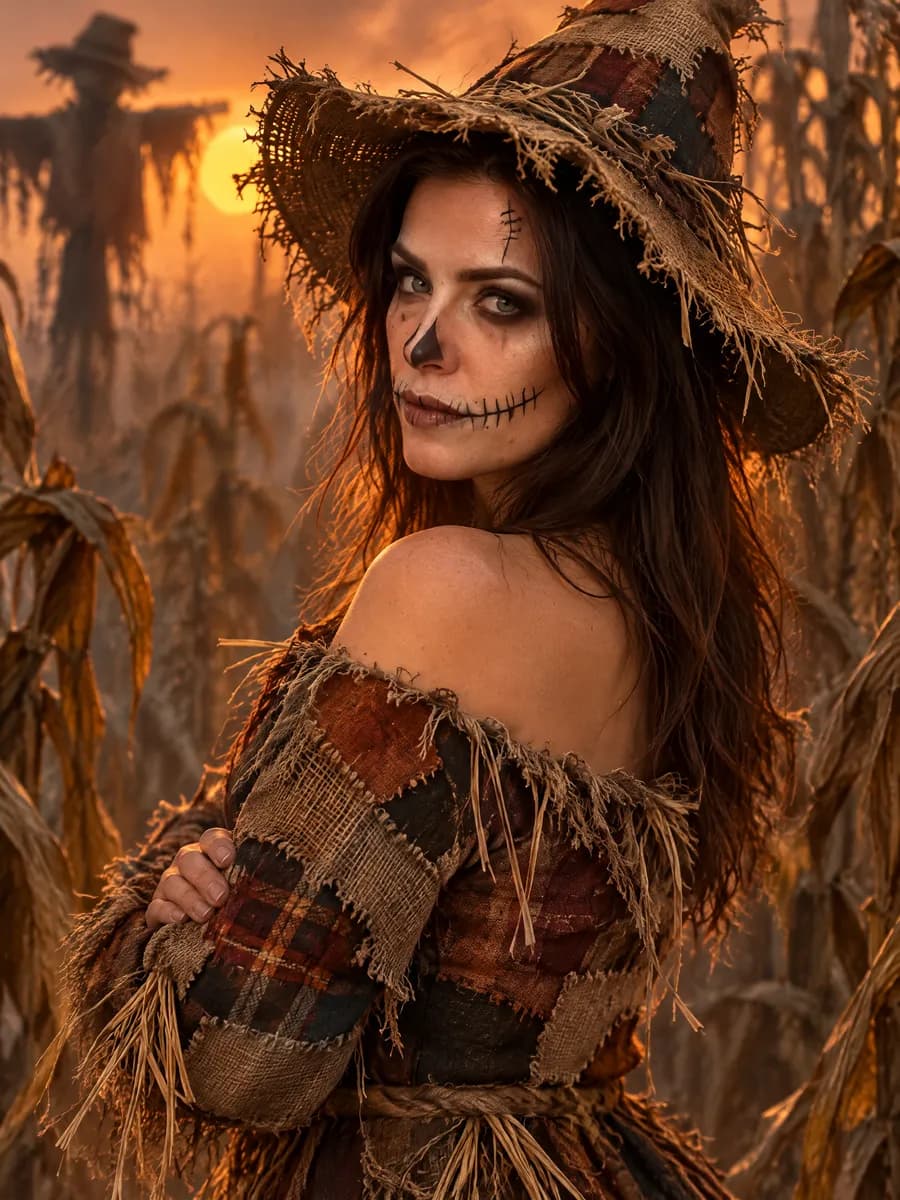 Sesja halloweenowa — zdjęcie zrobione ze zwykłego zdjęcia z telefonu