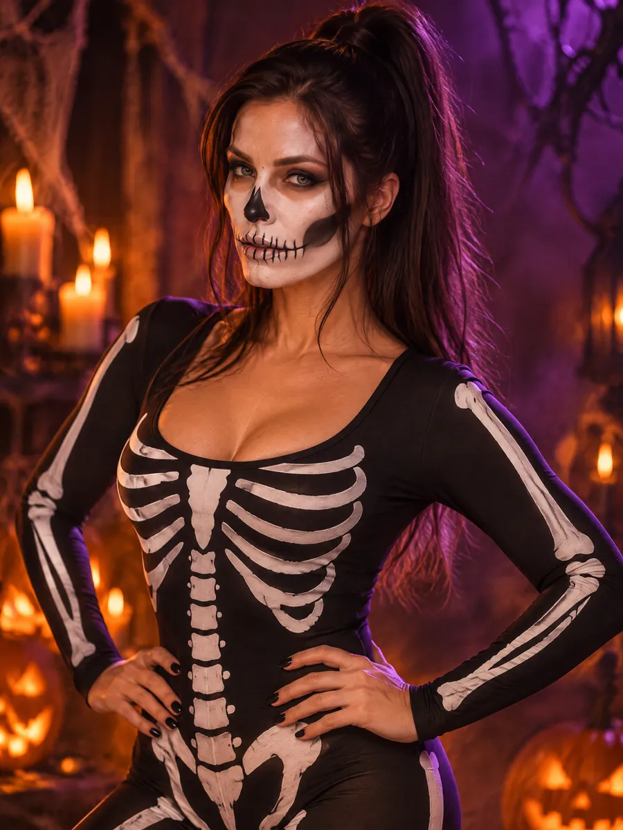 Sesja halloweenowa — zdjęcie zrobione ze zwykłego zdjęcia z telefonu